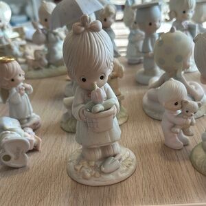 Precious Moments Cream and Pink Figurine